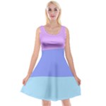 Pastel Colour, Blue, Lilac, Orange, Pastel, Pink, Romance Reversible Velvet Sleeveless Dress