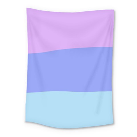 Pastel Colour, Blue, Lilac, Orange, Pastel, Pink, Romance Medium Tapestry from ArtsNow.com