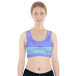 Pastel Colour, Blue, Lilac, Orange, Pastel, Pink, Romance Sports Bra With Pocket