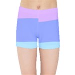 Pastel Colour, Blue, Lilac, Orange, Pastel, Pink, Romance Kids  Sports Shorts