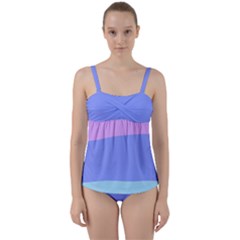 Twist Front Tankini Set 