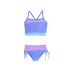 Pastel Colour, Blue, Lilac, Orange, Pastel, Pink, Romance Girls  Tankini Swimsuit