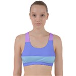 Pastel Colour, Blue, Lilac, Orange, Pastel, Pink, Romance Back Weave Sports Bra