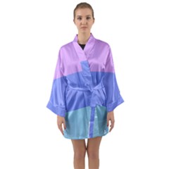 Long Sleeve Satin Kimono 