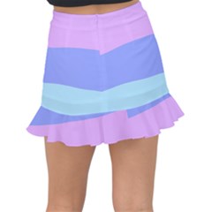 Fishtail Mini Chiffon Skirt 