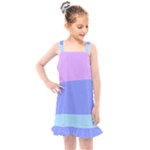 Pastel Colour, Blue, Lilac, Orange, Pastel, Pink, Romance Kids  Overall Dress