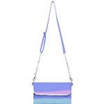 Pastel Colour, Blue, Lilac, Orange, Pastel, Pink, Romance Mini Crossbody Handbag