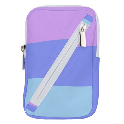 Pastel Colour, Blue, Lilac, Orange, Pastel, Pink, Romance Belt Pouch Bag (Small) from ArtsNow.com