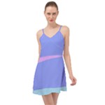 Pastel Colour, Blue, Lilac, Orange, Pastel, Pink, Romance Summer Time Chiffon Dress