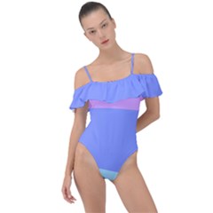 Frill Detail One Piece Swimsuit 