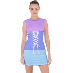 Lace Up Front Bodycon Dress 