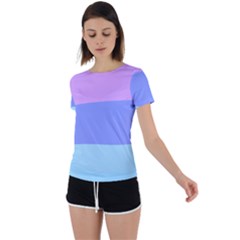 Back Circle Cutout Sports T-Shirt 