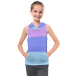 Pastel Colour, Blue, Lilac, Orange, Pastel, Pink, Romance Kids  Sleeveless Hoodie