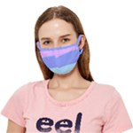 Pastel Colour, Blue, Lilac, Orange, Pastel, Pink, Romance Crease Cloth Face Mask (Adult)