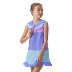 Kids  Pilgrim Collar Ruffle Hem Dress 