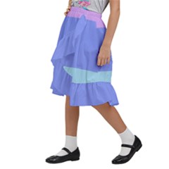 Kids  Ruffle Flared Wrap Midi Skirt 