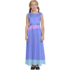 Kids  Satin Sleeveless Maxi Dress 