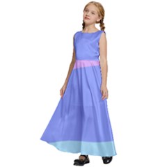 Kids  Satin Sleeveless Maxi Dress 