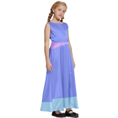 Kids  Satin Sleeveless Maxi Dress 