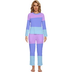 Womens  Long Sleeve Lightweight Pajamas Set 