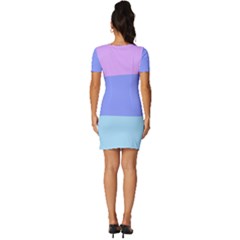 Fitted Knot Split End Bodycon Dress 