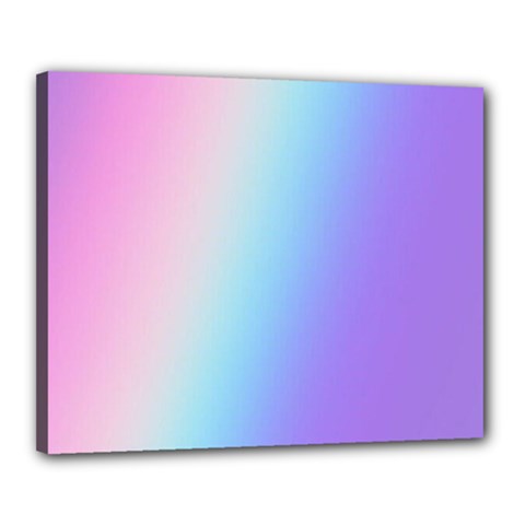 Pastel Rainbow, Color Canvas 20  x 16  (Stretched) from ArtsNow.com