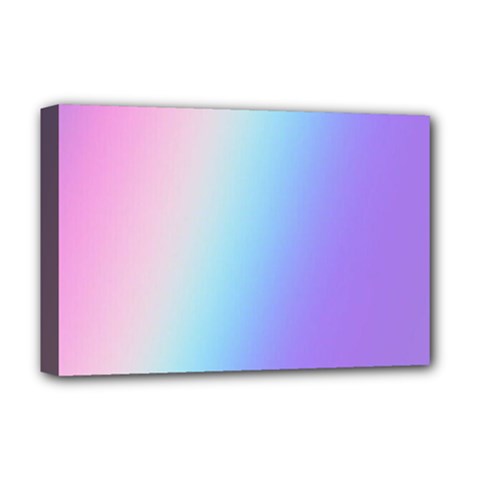 Pastel Rainbow, Color Deluxe Canvas 18  x 12  (Stretched) from ArtsNow.com