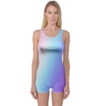 Pastel Rainbow, Color One Piece Boyleg Swimsuit