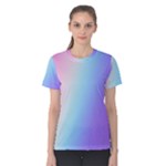 Pastel Rainbow, Color Women s Cotton T-Shirt