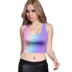 Pastel Rainbow, Color Racer Back Crop Top