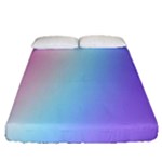 Pastel Rainbow, Color Fitted Sheet (Queen Size)