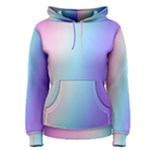 Pastel Rainbow, Color Women s Pullover Hoodie