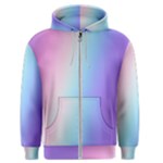 Pastel Rainbow, Color Men s Zipper Hoodie