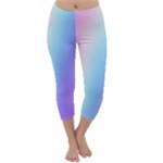 Pastel Rainbow, Color Capri Winter Leggings 