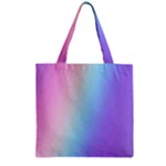 Pastel Rainbow, Color Zipper Grocery Tote Bag