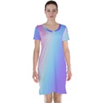 Pastel Rainbow, Color Short Sleeve Nightdress