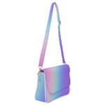 Pastel Rainbow, Color Shoulder Bag with Back Zipper