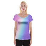 Pastel Rainbow, Color Cap Sleeve Top