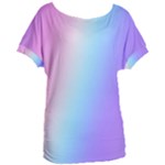 Pastel Rainbow, Color Women s Oversized T-Shirt