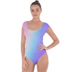 Pastel Rainbow, Color Short Sleeve Leotard 