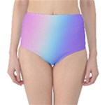 Pastel Rainbow, Color Classic High-Waist Bikini Bottoms