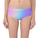 Pastel Rainbow, Color Mid-Waist Bikini Bottoms