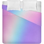 Pastel Rainbow, Color Duvet Cover Double Side (King Size)