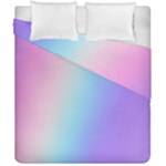 Pastel Rainbow, Color Duvet Cover Double Side (California King Size)