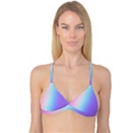 Pastel Rainbow, Color Reversible Tri Bikini Top