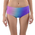 Pastel Rainbow, Color Reversible Mid-Waist Bikini Bottoms