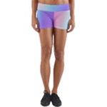 Pastel Rainbow, Color Yoga Shorts