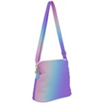 Pastel Rainbow, Color Zipper Messenger Bag