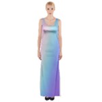 Pastel Rainbow, Color Thigh Split Maxi Dress