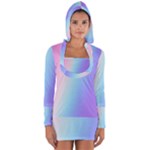 Pastel Rainbow, Color Long Sleeve Hooded T-shirt